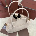 「#7249」Loro pian Ghiera Shopper - FAO7463 - 40✖️26✖️18CM - cream honey color