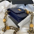 「#10318」Chanel gold coin woc mini small waste bag AP2857 0*12.3*3.2cm