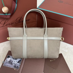 「#7250」Loro pian Ghiera Shopper - FAO7473 - 28 x 19 x 12cm - Smoky Taupe