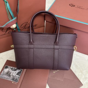 「#7255」Loro pian Ghiera Shopper - FAO7473 - 28 x 19 x 12cm - red bean color