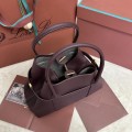 「#7255」Loro pian Ghiera Shopper - FAO7473 - 28 x 19 x 12cm - red bean color