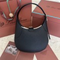 「#7266」Loro pian Bobbin - 32cm*7cm*21cm - black leather