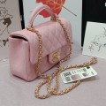 「#10325」Chanel Mini CF handle handbag ball pattern pink AS2432 20*12*6cm