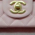 「#10325」Chanel Mini CF handle handbag ball pattern pink AS2432 20*12*6cm