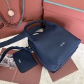 「#7275」Loro pian Bale - 17cm*17cm*21cm -midnight blue 「#7275」Loro pian Bale - 17cm*17cm*21cm -midnight blue