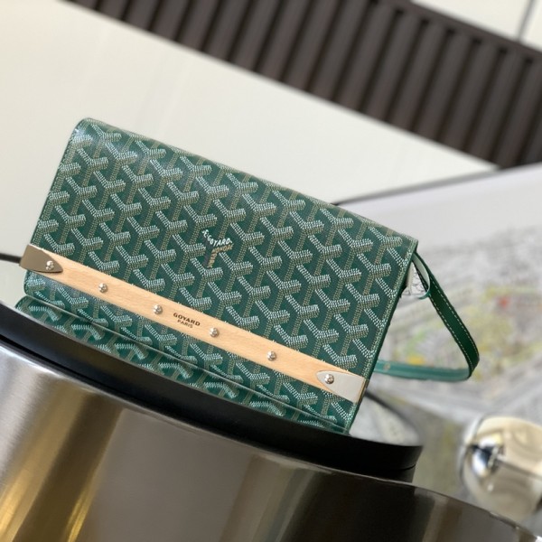 「#6063」Goyard - green - 020176 - 14.5 cm x 4 cm x 25 cm