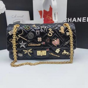 「#10328」Chanel Butterfly Badge Bag 2.55cf 24cm