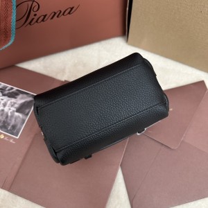 「#7305」Loro pian Washing bag - 14cm*10cm*8cm - black