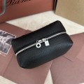 「#7305」Loro pian Washing bag - 14cm*10cm*8cm - black