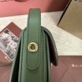 「#7306」Loro pian Saddle Bag Mini - 18cm*13cm*7CM - lichen green 「#7306」Loro pian Saddle Bag Mini - 18cm*13cm*7CM - lichen green