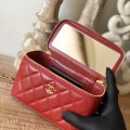 「#10338」Chanel new lambskin agate hardware lipstick bag AS81226 16.5cm 「#10338」Chanel new lambskin agate hardware lipstick bag AS81226 16.5cm
