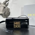「#2091」 dior  1171Patent leather black  22*11*6cm
