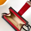 「#0003」Louis Vuitton  PETITE MALLE  red crocodile  M40273 20x12.5x6cm