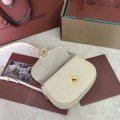 「#7308」Loro pian Saddle Bag Mini - 18cm*13cm*7CM - White
