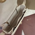 「#7308」Loro pian Saddle Bag Mini - 18cm*13cm*7CM - White