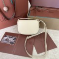 「#7308」Loro pian Saddle Bag Mini - 18cm*13cm*7CM - White