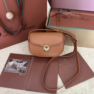 「#7309」Loro pian Saddle Bag Mini - 18cm*13cm*7CM - Colorful Koi