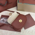「#7310」Loro pian Saddle Bag Mini - 18cm*13cm*7CM - reddish brown