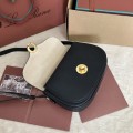 「#7313」Loro pian Saddle Bag Small - 23cm*16cm*8cm - black