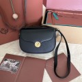 「#7313」Loro pian Saddle Bag Small - 23cm*16cm*8cm - black