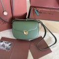 「#7314」Loro pian Saddle Bag Small - 23cm*16cm*8cm - lichen green