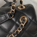 「#10357」Chanel 23s Large Salzburg Leather Backpack AS4059 25*20*12cm