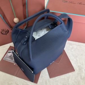 「#7322」Loro pian Bale - 28cm*22cm*36cm - midnight blue
