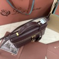 「#7323」Loro pian Extra bag - 19cm*11cm*6.5cm - red bean color