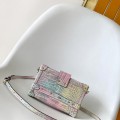 「#0005」Louis Vuitton  PETITE MALLE Colorful crocodile leather  M40273 20x12.5x6cm