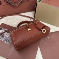「#7333」Loro pian Extra bag L19 - 19cm*11cm*6.5cm - Reddish brown plain weave