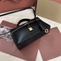 「#7334」Loro pian Extra bag L19 - 19cm*11cm*6.5cm - black plain weave