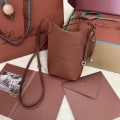 「#7337」Loro Piana mobile phone bag - 20cm*15cm*4cm - reddish brown