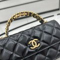 「#10368」Chanel 23p new waxed cowhide hollow handle woc A68136 9.5*15.2*3.5cm