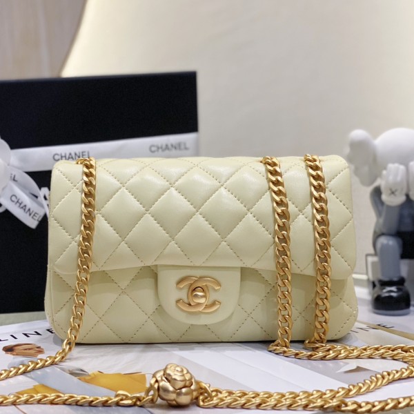 「#10371」Chanel 23s Camellia CF AS3041 20cm (Medium)