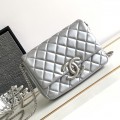「#10374」 Chanel CF oversized logo silver large size 24cm