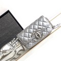 「#10375」 Chanel CF oversized logo silver large size 17cm 「#10375」 Chanel CF oversized logo silver large size 17cm