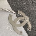 「#10375」 Chanel CF oversized logo silver large size 17cm 「#10375」 Chanel CF oversized logo silver large size 17cm