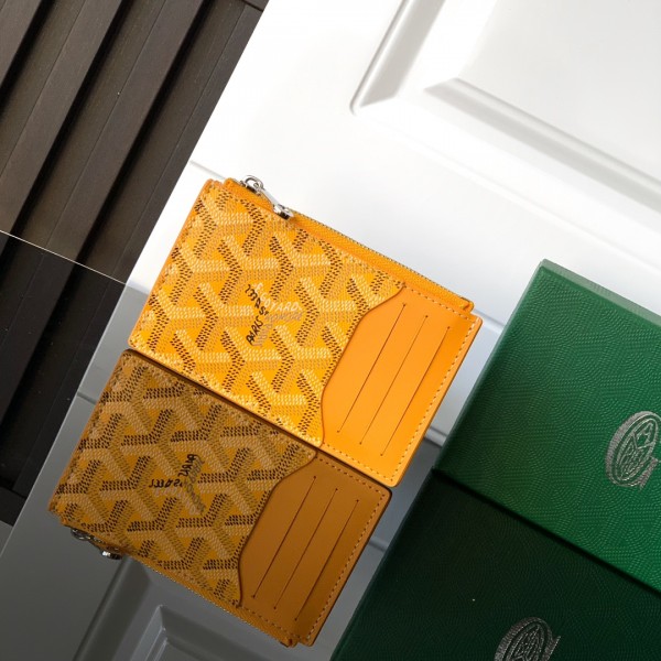 「#6066」Goyard - yellow - 3321 - 12.5 cm x 1 cm x 8.4 cm