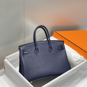 「#4022」 Hermes   Dark Blue birkin  25cm