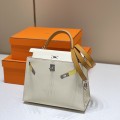 「#4175」Hermès three-tone Kelly bag with gold buckle 25cm