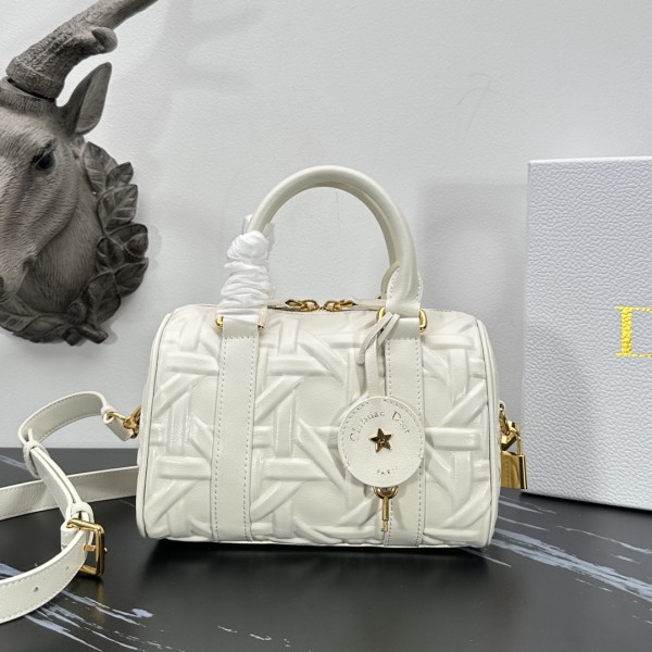 「#2099」 dior 1365 White 20.5 x 13.5 x 12cm