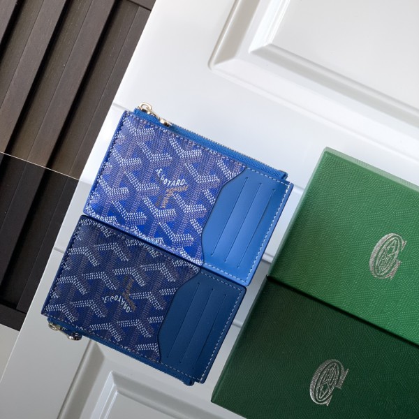 「#6068」Goyard - dark blue - 3321 - 12.5 cm x 1 cm x 8.4 cm