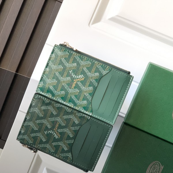 「#6069」Goyard - green - 3321 - 12.5 cm x 1 cm x 8.4 cm