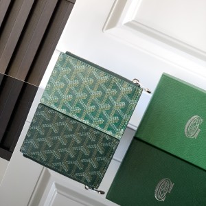 「#6069」Goyard - green - 3321 - 12.5 cm x 1 cm x 8.4 cm