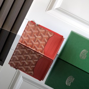 「#6071」Goyard - red - 3321 - 12.5 cm x 1 cm x 8.4 cm