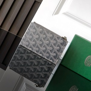 「#6072」Goyard - grey - 3321 - 12.5 cm x 1 cm x 8.4 cm