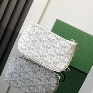 「#6075」Goyard - White - 3317 - 9 cm x 1 cm x 13 cm 