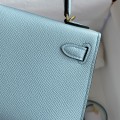 「#4182」 Hermès Epsom leather Breeze Blue 2nd generation Mini Kelly gold buckle 19cm 「#4182」 Hermès Epsom leather Breeze Blue 2nd generation Mini Kelly gold buckle 19cm