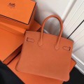 「#4023」 Hermes   Classic Orange  birkin  25cm#25cm#35cm#