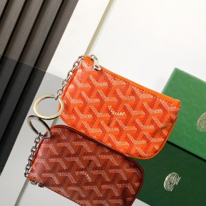 「#6079」Goyard - orange  - 3317 - 9 cm x 1 cm x 13 cm 